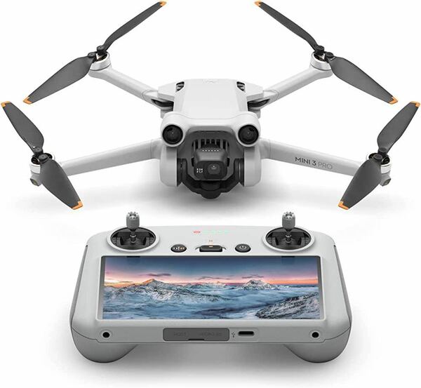 3 Pro（DJI RC付属）【リモートID対応】折りたたみ可能な軽量カメラドローン、4K/60fps動画、 48MP写真、飛行時間34分、249 g未満、