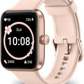 スマートウォッチ レディース 【2022最新1.69インチ大画面】 Bluetooth 5.2 腕時計 活動量計 歩数計 心拍計 フィットネストラッカー