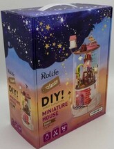 新品未開封品　つくるんです　DIY! MINIATURE HOUSE　つくろう！ ミニチュアハウス　 ウィザード　日本公式販売／日本語説明書付_画像1