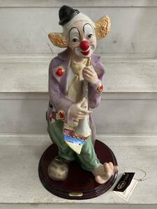 Cevik Clown Figurine USED CLAUDIO VIVIAN ピエロ フィギュアリン 陶器人形 Pierrot