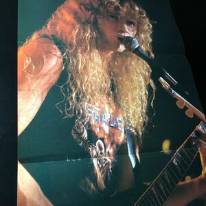 0624-1 レア切り抜き　デイヴ・ムステイン　ポスターカレンダー　メガデス　MEGADETH