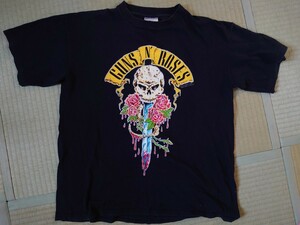 程度良好　ガンズアンドローゼズ　当時物Tシャッ　Lサイズ　GUNS AND ROSES 