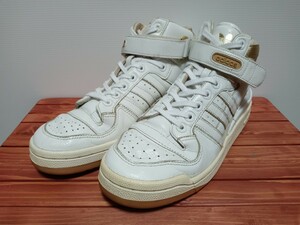 (希少&極美品)　adidas FORUM MID 25th Anniversary モデル　White&Gold 27cm　