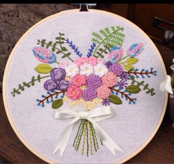 お花　刺繍作成キット