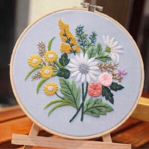 お花柄刺繍作成キット