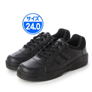 [ new goods unused ]18552 black sneakers 24.0cm black 