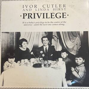 LP IVOR CUTLER & LINDA HIRST Privilege Steve Beresford David Toop Rough Trade