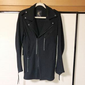  drill .u drill .u wool double rider's jacket black size S