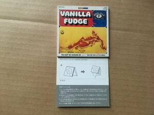 ヴァニラ・ファッジ/Vanilla Fudge●8cm CDシングル[You Keep Me Hanging On(MONO)/Take Me For A Little While]レンタル落ち