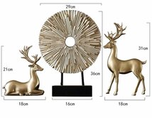 国内稀少◆洋風 インテリア 置物 飾物 玄関 3点セット 樹脂工芸品 高級感 リビング飾り ヨーロピアンスタイル_画像9