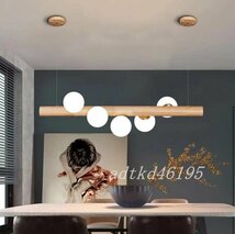 高級感◆北欧風エレガント 照明器具ライト 木製ランプ ベッドルーム 客室　リビングルーム　LEDシャンデリアライト_画像1