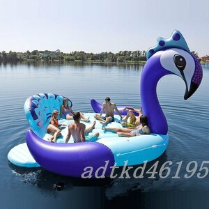  high quality water super big inflatable Unicorn 6 person for float boat 