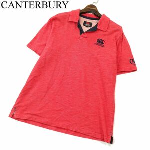 CANTERBURY カンタベリー 春夏 【S/S RUGGER SHIRT】 半袖 ロゴ刺繍 ラガー ポロシャツ Sz.L　メンズ ラグビー　A3T06755_6#A