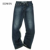 EDWIN エドウィン EG5032 BLUE TRIP EDGE LINE★ USED加工 ストレッチ デニム パンツ ジーンズ Sz.27　メンズ　A3B03039_6#R_画像1