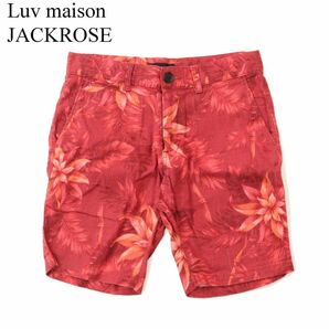 Luv maison JACKROSE ジャックローズ 春夏 麻 リネン&コットン★ 花柄 フラワー 総柄 ショート パンツ Sz.3 メンズ 日本製 A3B03059_6#Pの画像1