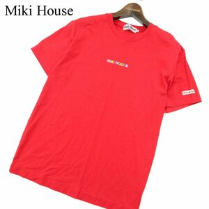 MIKIHOUSE MEN'S ミキハウス 春夏 ロゴプリント★ 半袖 カットソー クルーネック Tシャツ Sz.M　メンズ パパ 日本製　A3T07371_6#D