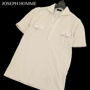 JOSEPH HOMMEjosef Homme spring summer short sleeves switch * rib cut and sewn Work polo-shirt Sz.48 men's A3T07411_6#A