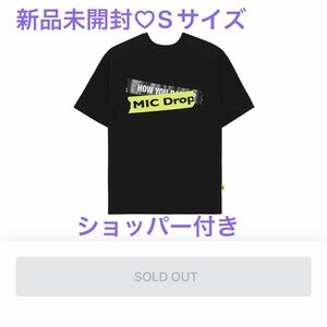 公式　新品未使用　タグ付き POPUP BTS MICDrop Tシャツ　S