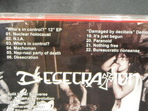 輸入盤CD/DESECRATION/DAMAGED BY DECIBELS-THE DISCOGRAPHY/80年代USハードコアパンクHARDCORE PUNK_画像2