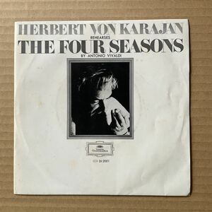 7インチ HERBERT VON KARAJAN REHEARSES - THE FOUR SEASONS カラヤン 四季 リハーサル風景