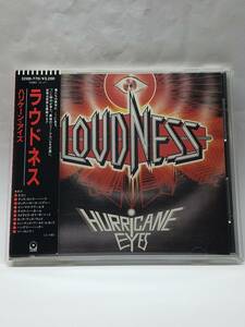 LOUDNESS／HURRICANE EYES／ラウドネス／ハリケーン・アイズ／国内盤（1stプレス）CD／帯・アンケートはがき・解説書2枚付／1987年発表