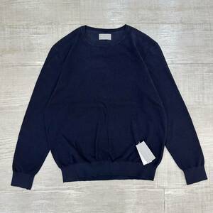 LONG ISLAND コットン クルーネック ニット MODERN FIT NAVY ネイビー 系 サイズ M