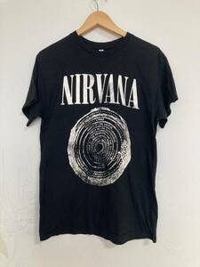 ★美中古 NIRVANA ニルバーナ Tシャツ M ブラック バンドT グランジ カートコバーン ニルヴァーナ