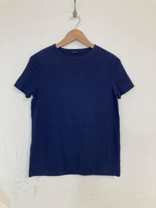 ★JIL SANDER ジルサンダー Tシャツ Ｓ ネイビー ギリシャ製 NAVY ダブル 二枚生地