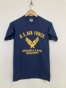 ★FRUIT OF THE ROOM フルーツオブザルーム U.S. AIR FORCE エアフォース Tシャツ S ネイビー イエロー USAF ミリタリー アメリカ軍