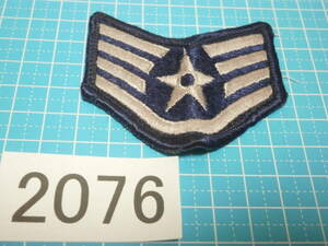 ☆2076 USAF 中古 アメリカ空軍 階級章 パッチ ワッペン 軍曹（Staff Sergeant）女性用（小）