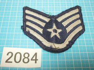 ☆2084 USAF 中古 アメリカ空軍 階級章 パッチ ワッペン 軍曹（Staff Sergeant）