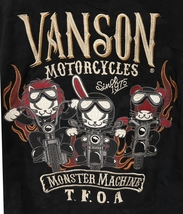 ＊バンソン VANSON×T.F.O.A デスラビット バイク 刺繍 ジャドー カモ 半袖 Tシャツ トップス M　　　　 BJBC.C_画像3
