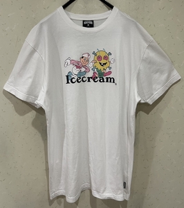 * ice cream ICECREAM print short sleeves Bick T-shirt tops XL BJBC.F