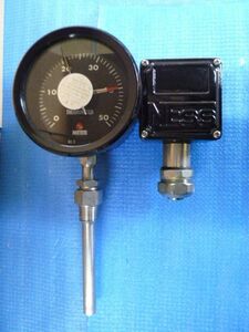 中古品 NESS KOGYO KEIKI THERMOMETER JOB：5E2060-1-1 SU0-N1RU-S サーモメータ 0-50