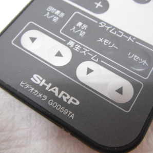 SHARP シャープ ビデオカメラ用 リモコン G0059TA CR2025電池付 赤外線発光確認済 定形外郵便全国一律140円 S3-aの画像2