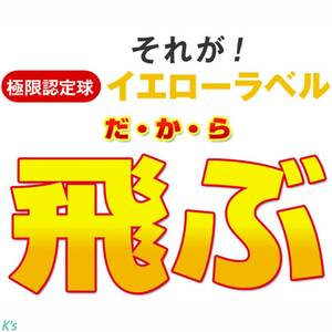 ホワイト 10ダース (120球) イエローラベル (RED LABEL 極の極限認定球ver.) ワークス ゴルフ ボール 【WOKRS GOLF】 飛匠 YELLOW LABEL