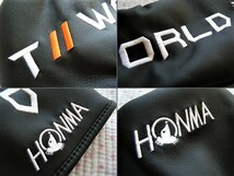 ホンマ/本間ゴルフ　HONMA　TOUR WORLD 　ゴルフ用ヘッドカバー 【１番/ドライバー用】 460CC対応　 黒色　 ミトン型　合成皮革製_画像4