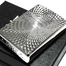 ZIPPO ライター ダイヤモンドカット ジッポ プラチナシルバー 彫刻 両面加工 銀 かっこいい おしゃれ メンズ ギフト プレゼント_画像5