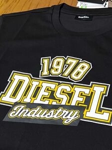 DIESEL 新品未使用　 Mサイズ　Tシャツ　カットソー　シャツ　カレッジ　1978 ロゴ　ブラック　黒　ディーゼル