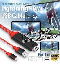 HDMI 2m 変換ケーブル iPhone スマホ テレビ 簡単接続 動画 鑑賞_画像6