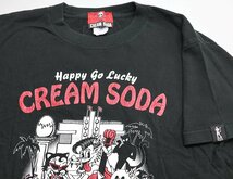 CREAM SODA (クリームソーダ) 40TH ANNIV. ALL-STARS TEE / 40周年 オールスター クルーネックTシャツ ブラック size M / ピンクドラゴン_画像4