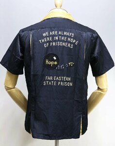 Far Eastern Enthusiast (ファーイースタンエンスージアスト) BOWLING SHIRT / レーヨン ボーリングシャツ FE1901-SH02J ネイビー size S