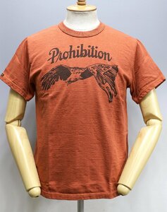 Deluxeware (デラックスウエア) DXT-2202...PROHIBITION / プロヒビション クルーネックTシャツ 未使用品 AMB.ORG size M / オレンジ