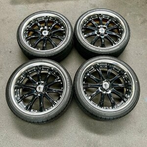 タイヤ付き社外ホイール　SCHWERT SW4(ワーク シュヴァート)　ブラック×ポリッシュ　17×7.5JJ　+30　17×8.0JJ　+24　100　4穴 215/40R17