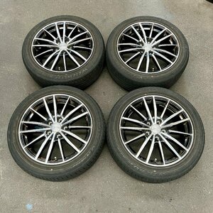 タイヤ付き社外ホイール4本セット　BLONKS TB-06(ブロンクス)　17×7.0J　+53　114.3　5穴　205/55ZR17