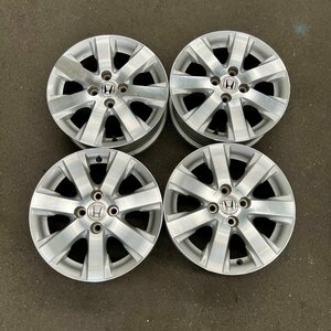 純正ホイール4本セット　フリード　GB3　シルバー×ポリッシュ　15×5 1/2J　+50　100　4穴