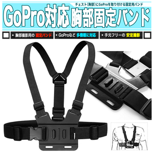 [ 送料0円 ] GoPro対応 チェストポジション 胸部固定バンド 送料0円 ジェネリックパーツ