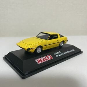 *yo- Dell REAL-X 1/72 MAZDA SAVANNA RX-7 (SA22C) желтый Mazda роторный hi -тактный Lee z коллекция Mazda 