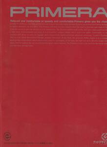 日産　プリメーラ　カタログ　平成４年１０月