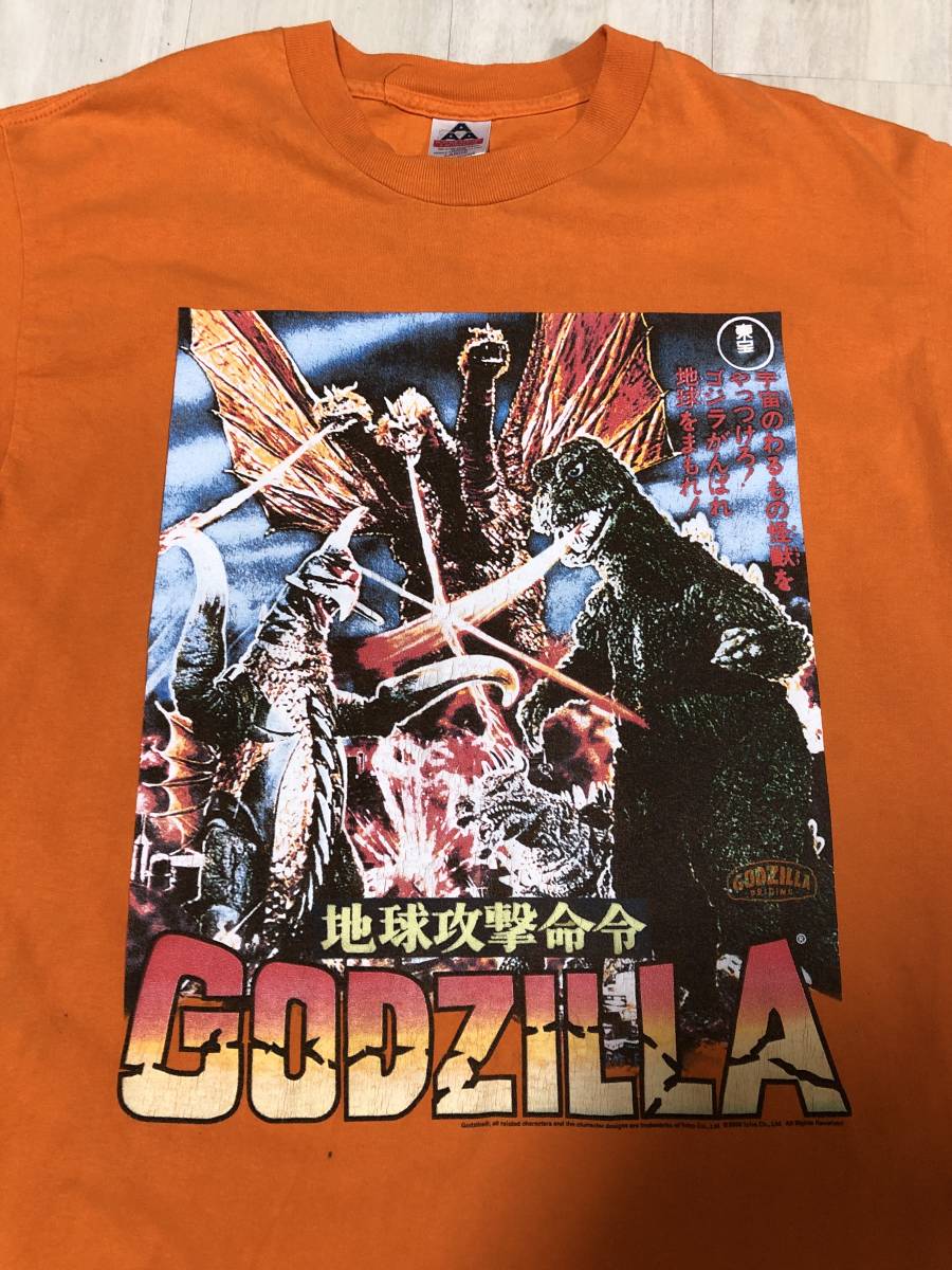激レア 00s ゴジラ vs ガイガン Tシャツ 当時物 L )検 vintage エヴァ